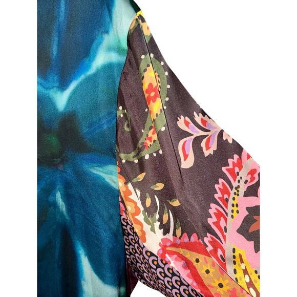 Alembika Cassandra Blouse in Cornflower Oversized Lagenlook Pull Over SZ LG - Picture 6 of 8